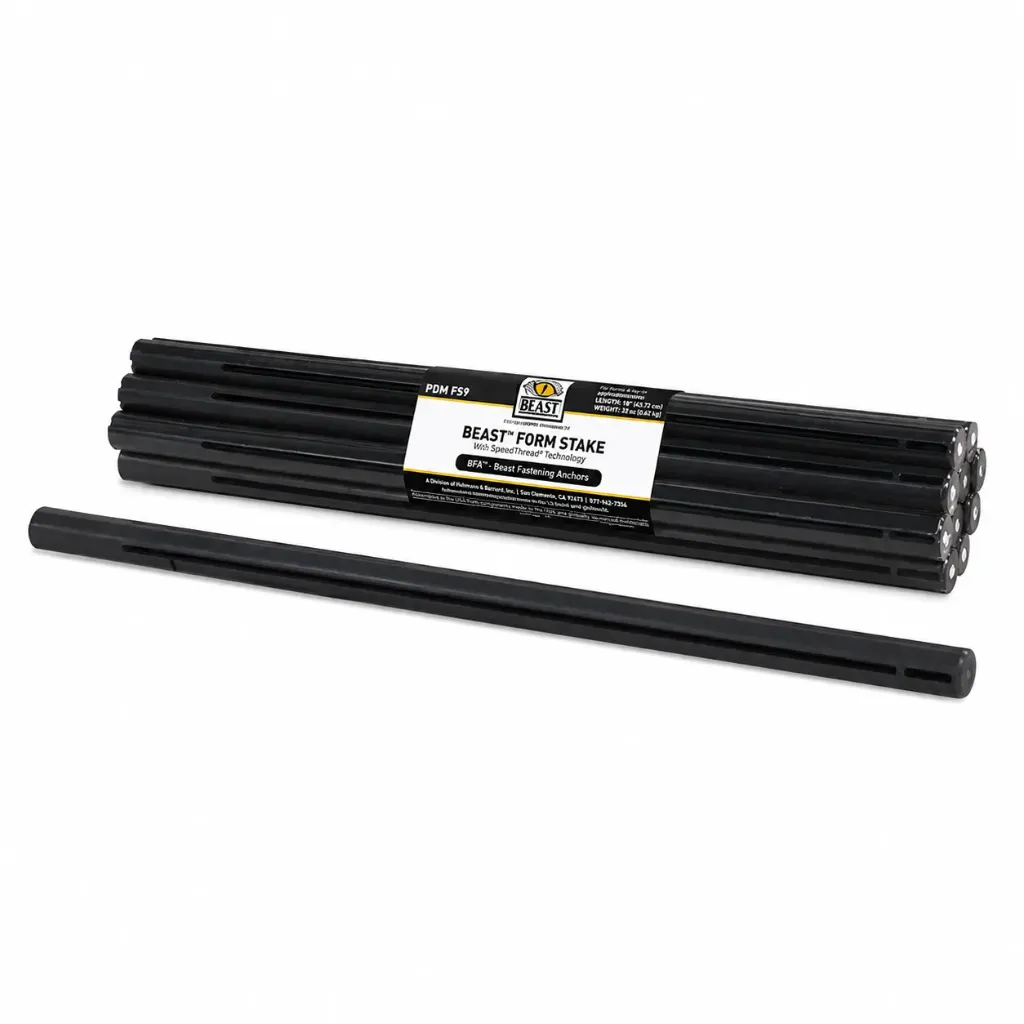 Estaca de forma bestial® - Protege tu barrera de vapor de los peligros del encofrado de hormigón | Pack de 10